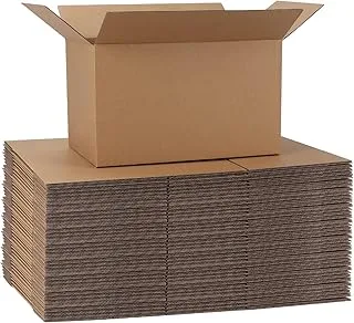 AL FAKHAMA [12 PACK] E-commerce Box Mailers,Boxes Mailer For Small Business, 26x16x16 CM (10x6x6 In Inches) Corrugated 3 PLY Sturdy Shipping Boxes, Small Cardboard Moving Boxes,Bulk Boxes-12 Count