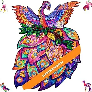 UNIDRAGON Wooden Puzzle Jigsaw, Fairy Bird, King Size, 297 Pieces, 11.6 by 15.1 Inches