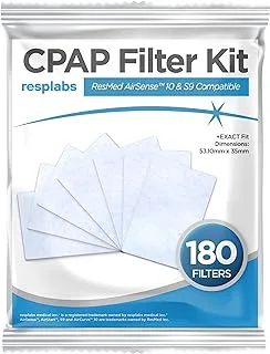 resplabs CPAP Filters - Compatible with The ResMed AirSense 10 Machine - 180 Filter Pack