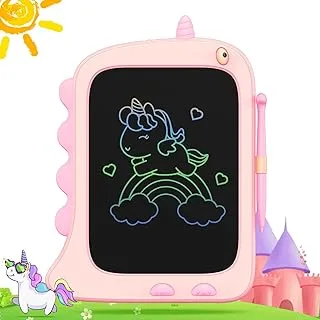 Mumoo Bear Girls Toys for 3 4 5 6 7 Year Old Girls Boys, LCD Writng Tablet Unicorn Doodle Board, Unicorn Gifts for Girls 8.5inch Drawing Pad for Kids, Birthday Unicorn Toys Gifts for Girls (Pink)