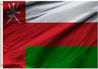 BPA® Oman Flag For Indoor Outdoor Home, Office & Events (90x150cm)