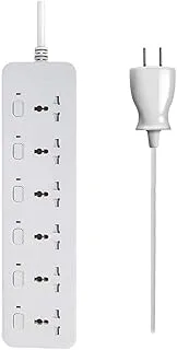 GONGNIU universal power socket AC 220-240V surge protector with separate switch control power strip for family travel and group trave 3M