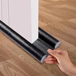 AWH Original Twin Draft Guard - Insulator Door Seal Strip, Under-Door Draft Stopper for Bottom of Door - Black