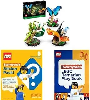 LEGO® Ideas The Insect Collection 21342 Building Blocks Toy Set (1 With LEGO Book & LEGO Surprise Stickers!