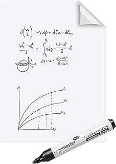 BPA® Magic-Chart Whiteboard Foil, 25 re-usable Self-Stick sheets - 60x80cm, Ref: 7-159100