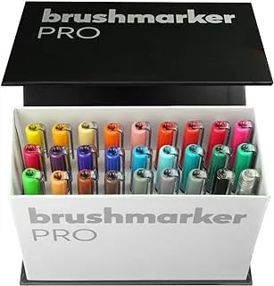 صندوق صغير KARIN Brushmarker PRO 26 لونًا + 1 مجموعة خلاط، متنوعة