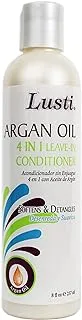 Lusti Naturals Argan Oil 4 in 1 Leave-in Conditioner, 8 Fl Oz