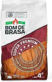 Bom De Brasa Super Premium 100% Natural Charcoal 4 kg