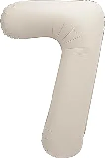 Unique 19657 Giant Foil Number 7 Balloon-86 cm-Matte Nude Colour-1 Count (Pack of 1)