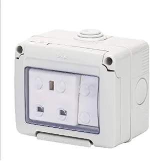 Gewiss Waterproof Switch Socket Box- Gw27851g, Ip55