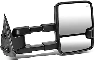 DNA Motoring TWM-015-T888-BK-SM-R Powered Tow Mirror+Heat+LED Smoked Right/Passenger [For 03-07 Tahoe/Yukon]