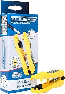 أدوات WEICON TOOLS Mini-Solar 10/16 مم²، أداة تجريد للكابلات الشمسية والضوئية السميكة، نطاق العمل 10 و16 مم²