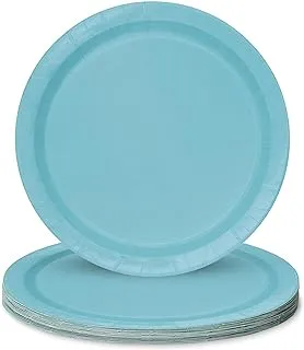 Unique 46860 Paper Plates-23 cm-Teal Colour-Pack of 16