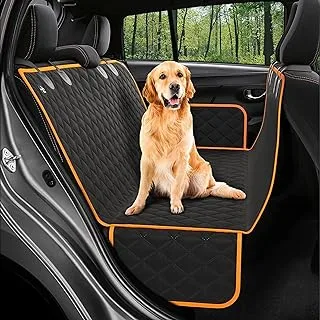 Sulfar Dog Car Seat Cover for Back Seat, Waterproof Seat Protector Scratchproof Pet Hammock Washable Nonslip Backseat Protection for All Cars