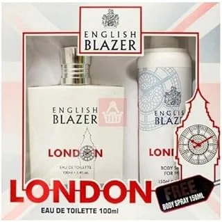 English Blazer London Eau de toilette perfume 100 ml + Body Spray 150 ml giftset giftpack.