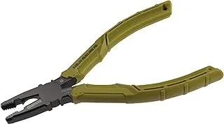 Engineer Screw Pliers (remove damaged screws quickly/easily), multi-function - inter-meshed jaw teeth, black oxide coating, sage green grips. pz-32 JS neji-saurus