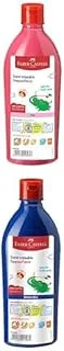 Faber Castell Paints Bottle Pink 0.5L + Paints Bottle Deep Blue 0.5L