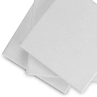 BPA® Cotton Pre Stretched Canvas Board for Artists, Students and Kids, 20x20cm, Pack of 12