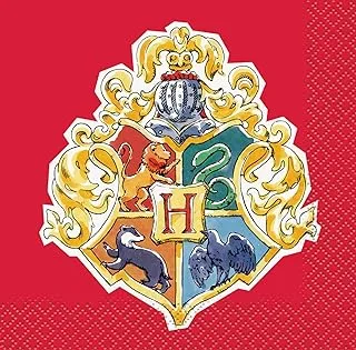 Unique 23561 Paper Napkins-13 cm- Harry Potter Party-Pack of 16, Multicolour