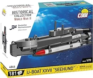 مجموعة COBI التاريخية الحرب العالمية الثانية المتحف البحري الألماني U-Boat XXVII SEEHUND Submarine