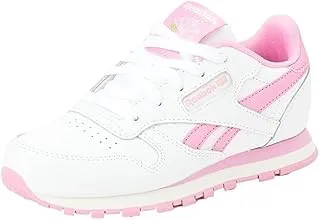 Reebok CLASSIC LEATHER, Unisex Shoes, FTWWHT/JASPNK/CHALK,27 EU