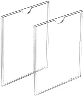 BPA® Acrylic Wall Sign Holder Sign Holder 8.3x11.7 A4 Size Clear Vertical Wall Mount Frame Holder for Home