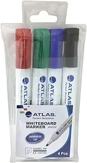 Atlas, White Board Marker Chisel PAC=04EA