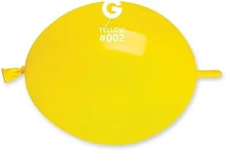 Gemar Link Latex Balloon, 6 Inch Size, Yellow