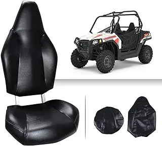 طقم غطاء مقعد PIT66، متوافق مع Polaris RZR 570 2012-2018/ Polaris RZR 800 2008-2014/ Polaris RZR 900 2011-2014/ ACE 325/570 2014-2017 فينيل أسود