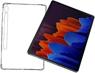 AWH Clear Case for Samsung Galaxy Tab S7 Plus 2020 / Galaxy Tab S7 FE 12.4 inch (SM-T730/ T733/ T736/ T738/ T970/ T975/ T976/ T978) Reinforced Corners TPU Cushion Bumper Shockproof Case