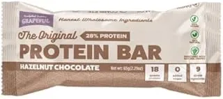 GRAPEFUL VEGAN CHOCOLATE HAZELNUT PROTEIN BAR 65G