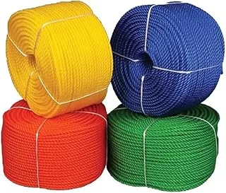 AL ARQAM Heavy Duty Nylon Rope - 5mm x 100 Yards | Strong and Reliable Multipurpose Cord for Every Task | Assorted Colors