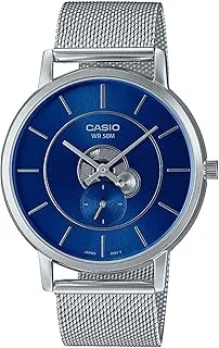 Casio Men's Watch - MTP-B130M-2AVDF Blue Dial, Silver Band