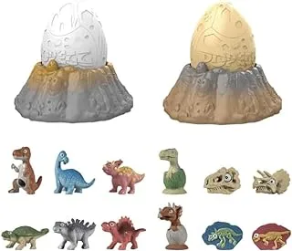 Baybee Baby Dinosaurs Egg Toys for Kids with Volcanic Terrain Pedestal Roaring Adventure, Prehistoric World Playset toy set for Toddlers, Smash Egg with Nest Toys for Infant Boys Girls Age 3+