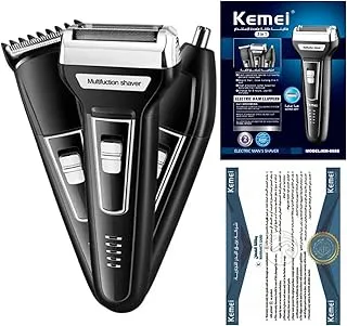 KEMEI 3 in 1 Portable EU Plug Electric Shaver, KM-6558