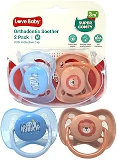 Love Baby Orthodontic Soother 3+ Months Medium 2's