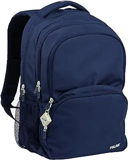 MILAN 624604SNCB School Backpack 4 Zippers (25L) Series 1918, Navy Blue, Multicolor