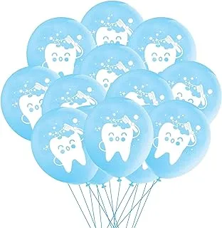 Oringaga 50PCS Tooth Party Balloons - Teeth Themed Birthday Baby Shower Party Decorations Supplies Decor Balloon