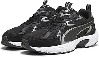 أكسيس، حذاء منخفض للرجال/للجنسين، PUMA Black-Puma Aged Silver-Cool Dark Gray، 35.5 EU