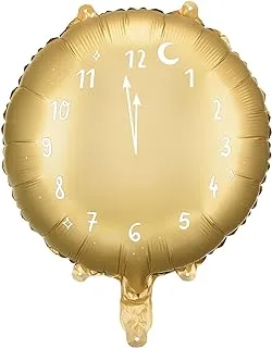 Foil balloon Clock, 45 cm, gold