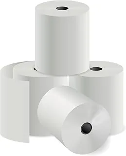 80mm x 80mm Smooth Thermal Till Rolls 80 mm x 80 mm Thermal Paper Till Receipt Roll; for EPOS POS Terminal, Cash Register, Till Machine, EPOS Printer - 20 Count