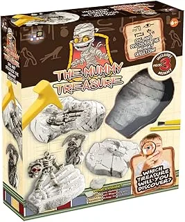 AMAV Toys Treasure Hunt Mummy Theme – dig Blocks with Creative Surprise in Each Block. Get Your Mummy Out of The Blocks, Mummy Skeleton Fossil Archaeology Excavation Kit. Age 6 and Above