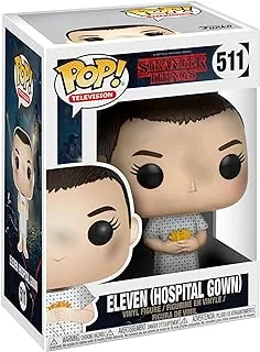 Funko 14424-PX-1VA POP Television: أشياء غريبة - أحد عشر ثوب مستشفى، شخصية قابلة للتجميع، متعددة الألوان