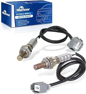 Maxfavor 2Pcs Oxygen Sensor Direct Replacement for Honda 2005 2004 2003 2002 2001 Civic 1.7L O2 Sensor 234-4092 234-4123 Upstream Downstream 02 Sensor（D17A7 Engine Only)