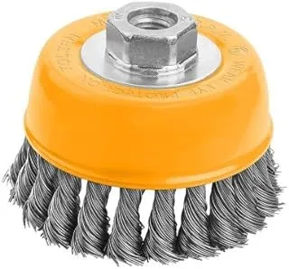 Cup twist wire brush with nut (Heavy duty) (INDUSTRIAL)