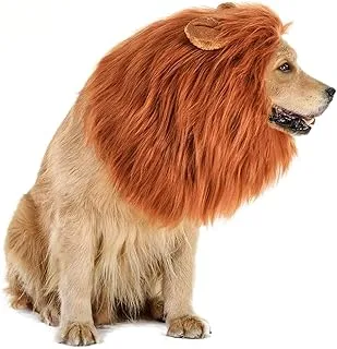 Dog Costume, Halloween Dog Costumes Lion Mane for Medium Large Dogs, Realistic Lion Wig Costumes for Dogs, Funny Dog Costumes Wig, Halloween Christmas Costumes for Dogs for Photoshoots Entertainment