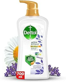 Dettol Activ-Botany Antibacterial Showergel & Bodywash, Lavender & Chamomile Fragrance, with Plant-Derived Ingredients for Effective Germ Defence & Personal Hygiene, 700ml