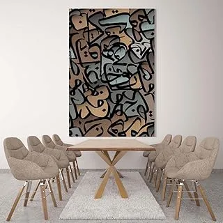 Writing All Over, Canvas wall art painting, Multicolour, Canvas, 1 Piece, 30 x 45 cm By(BPA®)