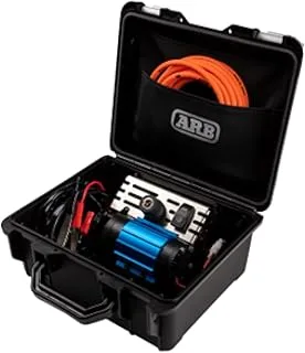 ARB - High Power Portable Air Compressor V2 | Shockproof polypropylene protection box | Teflon-infused carbon fiber motor, blue and black, single, shock-resistant carrying case