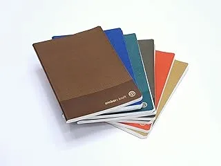 Ambar Kraft Lined Exercise Notebook 10-Pieces Set, A5 Size, Assorted